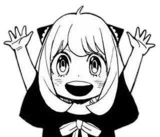 🙌 Anya Forger Spy x Family anime, manga, spy x family, anya, forger telegram sticker