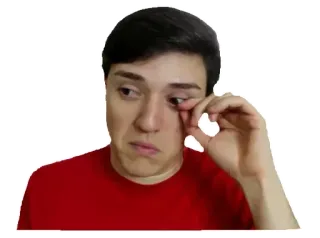 😢 chorando, triste, homem, emocional, chateado, rosto, pessoa whatsapp sticker