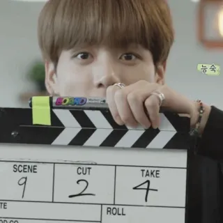 💬 능숙 Klappe, Film, Szene, Take, Kino, Unterhaltung whatsapp sticker