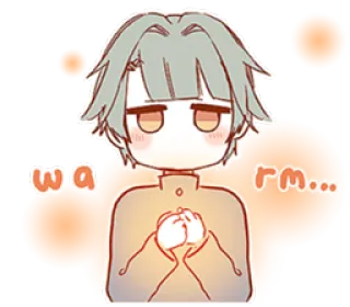 ☺️ warm... Anime, Mignon, Kawaii, Chibi, Manga whatsapp sticker