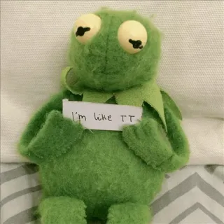 🐸 Kermit I'm like TT Kermit o sapo, Meme, TT, Fantoche whatsapp sticker