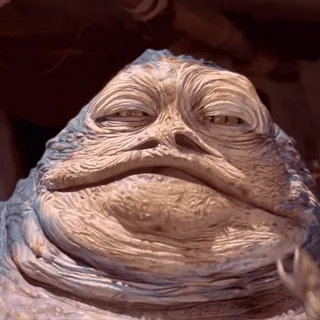 💫 Jabba the Hutt Star Wars jabba the hutt, star wars, alien, hutt, science fiction, movie, space opera telegram sticker