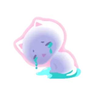 😢 gatto, piangere, triste, gattino, lacrime, carino telegram sticker