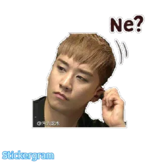 🙁 Ne? kpop, dubbi, curioso, ascolto, espressione whatsapp sticker