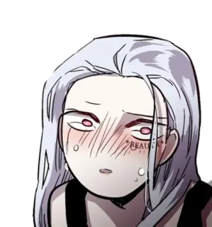 😥 BEAU Dessin animé, Personne, Tatouage, Anime, Fille, Portrait whatsapp sticker