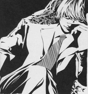 😏 Light Yagami Death Note อนิเมะ, มังงะ, ภาพเหมือน, ภาพประกอบ telegram sticker