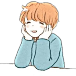 🦋 Kartun, Lucu, Anak laki-laki, Senang, Senyum telegram sticker