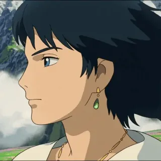 ⚜ Howl Howl's Moving Castle Anime, El castillo ambulante, Howl, Studio Ghibli, Fantasía telegram sticker