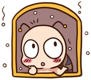 😮 Kartun, Lucu, Karakter, Ekspresi whatsapp sticker