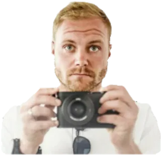 📸 uomo, macchina fotografica, selfie, ritratto, fotografia telegram sticker