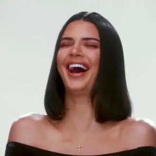 😹 Kendall Jenner Modella, Donna, Celebrità, Persona, Ritratto, Sorriso telegram sticker