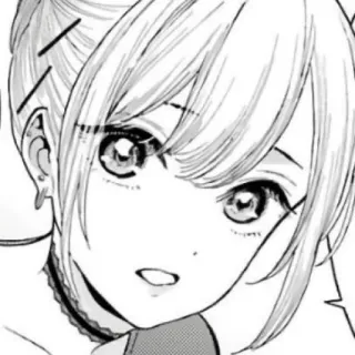 😮 Anime, Manga, Fille, Portrait, Dessin, Illustration telegram sticker