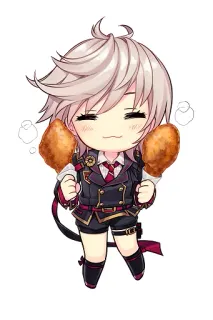 🔥 Anime, Chibi, Poulet frit, Kawaii, Mignon whatsapp sticker