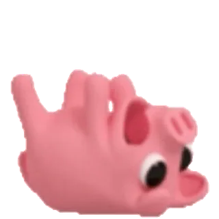 🤪 돼지, 손, 불쾌한, 제스처, 가운데 손가락 whatsapp sticker