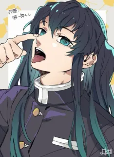 ☁️ お墓参 志郎くん Anime, Manga, Lingua, Dito, Personaggio whatsapp sticker