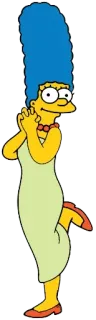 😊 Marge Simpson The Simpsons kartun, animasi, acara TV, karakter, Marge Simpson telegram sticker