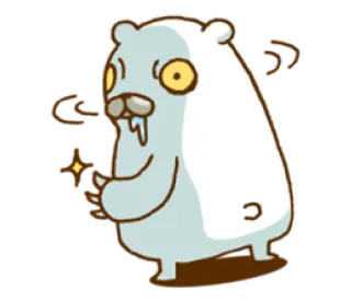 ❗ beruang, kartun, binatang, lucu telegram sticker