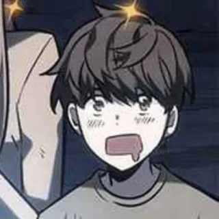 🤤 anime, surprised, shocked, manhwa, reaction whatsapp sticker