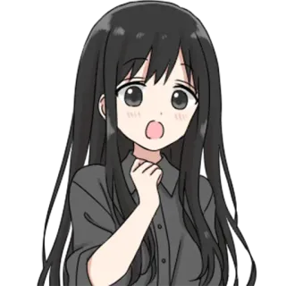 😀 Anime, Gadis, Manga, Kartun, Ilustrasi, Karakter telegram sticker