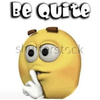 🤫 Be Quite Emoji, Silenzioso, Shhh, Dito, Silenzio telegram sticker