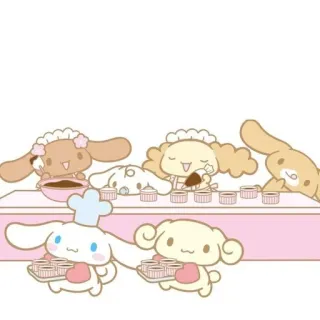 🌟 cinnamoroll, backen, süß, sanrio, cupcakes telegram sticker