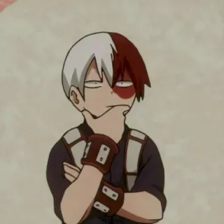 🎐 Shoto Todoroki My Hero Academia anime, my hero academia, shoto todoroki, manga, character, hero telegram sticker
