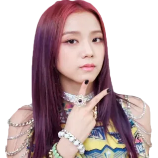 ✌️ kpop, Frau, Sängerin, Porträt, Promi, Person whatsapp sticker
