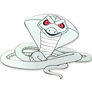 😠 serpiente, cobra, animal, dibujo animado, reptil telegram sticker