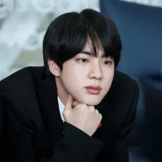 😐 Jin K-pop, Thần tượng, Hàn Quốc, Ca sĩ, Người nổi tiếng telegram sticker