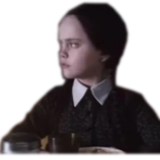 😾 Wednesday Addams The Addams Family Mercredi Addams, La Famille Addams, Personnage, Gothique, Humour pince-sans-rire, Humour telegram sticker