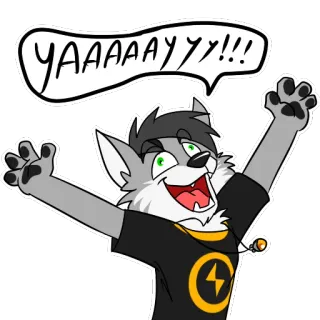 Crash Wolfer by Ligoni-EXE whatsapp stickers