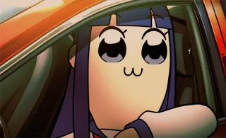 🚘 Popuko Pop Team Epic Anime, Pop Team Epic, Popuko, Meme, Lustig, Cartoon, Sticker telegram sticker