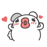 😘 かわいい, ステッカー, 漫画, 動物, 愛, キス, ハート, くま telegram sticker