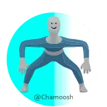 🙂 @Chamoosh tanzen, übung, fitness, avatar, cartoon whatsapp sticker