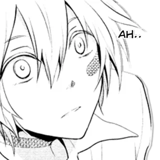 😣 AH.. Anime, Manga, Expresión, Personaje telegram sticker