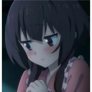 😳 Megumin Konosuba Anime, Chica, Megumin, Konosuba, Linda, Dibujo animado, Personaje whatsapp sticker