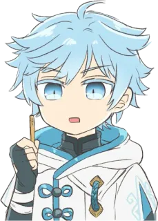 🥺 Chongyun アニメ, 原神, ちび, 重雲, 氷, かわいい, ゲーム telegram sticker