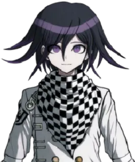 😐 Kokichi Oma Danganronpa V3: Killing Harmony Anime, Personnage, Kokichi, Oma, Danganronpa, Damier, Sourire whatsapp sticker