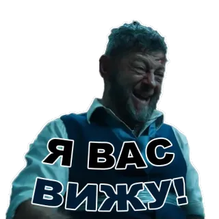 👍 Я ВАС ВИЖУ! telegram sticker