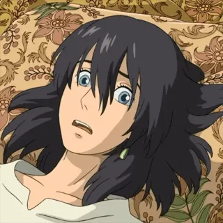 ✖️ Howl Howl's Moving Castle Anime, Howl, Das wandelnde Schloss, Studio Ghibli, besorgt, besorgt telegram sticker