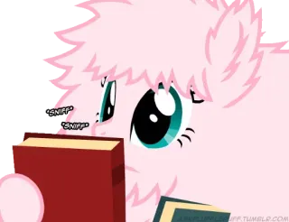 🤯 SNIFF SNIFF My Little Pony, cartoon, pony, pink, sniff, book telegram sticker