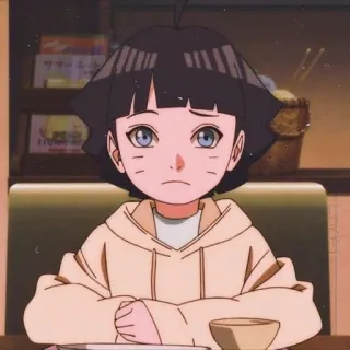 💙 Himawari Uzumaki Naruto Anime, Bambino/a, Manga, Carino/a, Kawaii telegram sticker