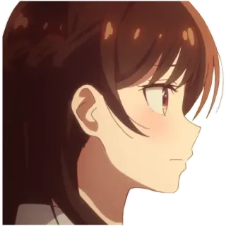 👼 Anime, Chica, Perfil, Mujer, Manga telegram sticker