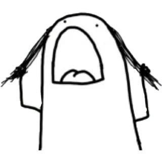😀 그림, 만화, 비명, 웃긴, 일러스트 whatsapp sticker