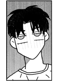 😐 Anime, Mangá, Expressão, Neutro, Desenho animado telegram sticker