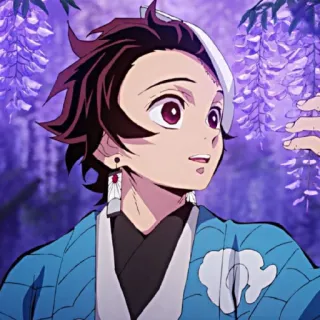 🔥 Tanjiro Kamado Demon Slayer Anime, Demon Slayer, Tanjiro, Glyzinie whatsapp sticker