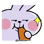 😎 rabbit, cartoon, cute, animal, kawaii telegram sticker