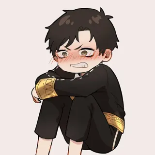 ♨️ Damian Desmond Spy x Family Anime, Garçon, Damian Desmond, Spy x Family, Dessin animé, Embarrassé telegram sticker