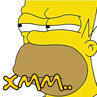 🤨 Homer Simpson The Simpsons xmm.. Homer Simpson, Gia đình Simpson, hoạt hình, hài hước, nhãn dán telegram sticker