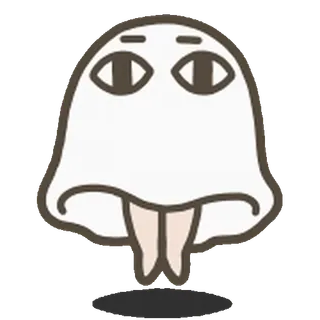 ๐ ghost, creature, spooky, monster, cartoon whatsapp sticker